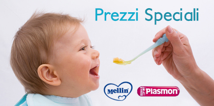 prezzi speciali su prodotti Mellin e Plasmon